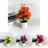 Künstlicher Blumentopf Gelb Rosa Lila Orange Blüten Für Heimdeko