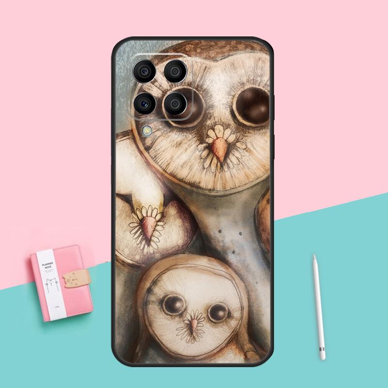 Süße Eulen Für Samsung Galaxy M32 M52 M31 M16 M11 M21 M13 M33 M35 M53 M55 M15 M14 M34 M54 M12 M06 Hülle