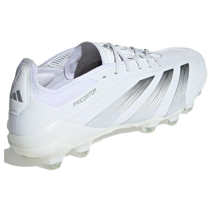 Adidas Predator Elite Round Toe Lace-Up AG HG Soccer Shoes Unisex Soccer Shoes White IG5423