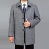 Men Wool Coat Autumn Winter Wool Overcoat Woolen Jacket Male Pea Coat Plus Size 7XL