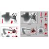 Electrostatic Window Ghost Decal Removable Halloween Bloody Decal  Wall Door