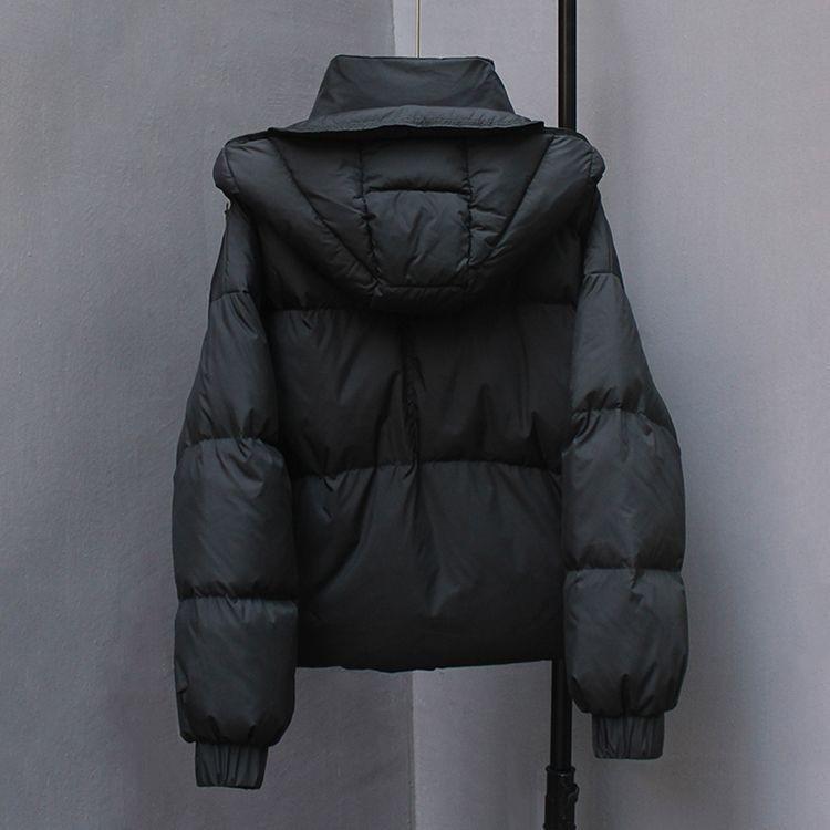 Short down jacket women's winter new fashion puffs small design bread jacket white duck down jacket