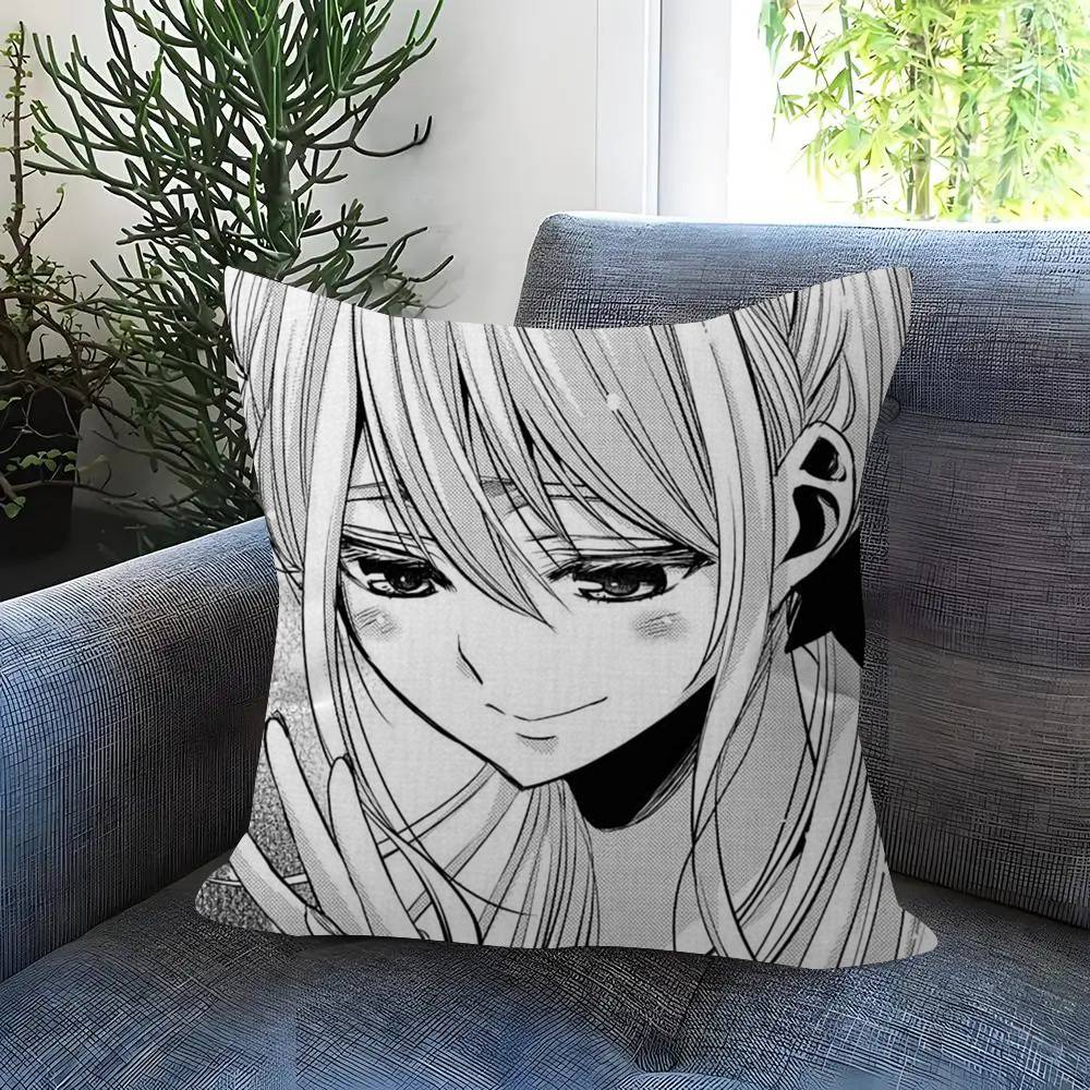 Anime Citrus Girl Cushion Cover Car Throw Pillow Case For Sofa Car Christmas Gift