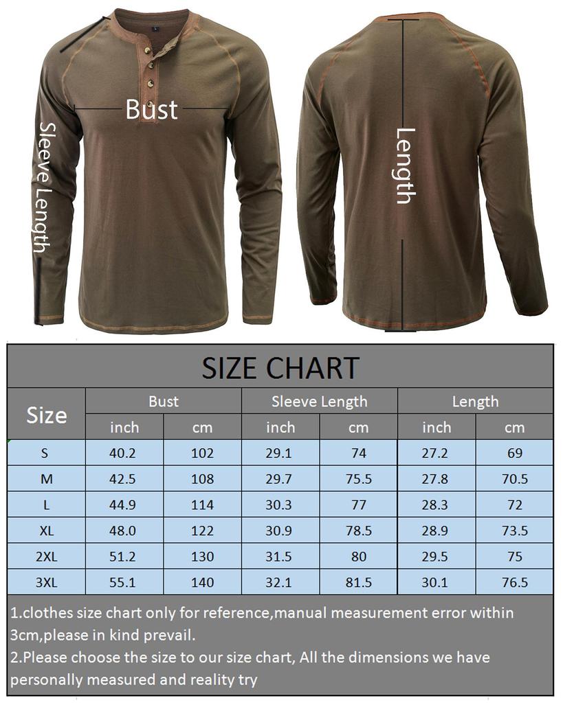Herr Långärmad Höst/Vinter Henley Skjorta för Utomhusbruk
