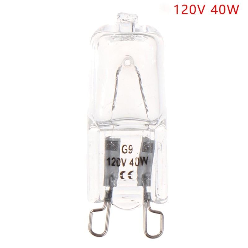1 Stück 40W G9 Backofenlicht Hochtemperatur-beständig 120V/230V Halogenlampe für Kühlschränke Backöfen Lüfter
