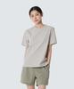 SNOWPEAK APPAREL Classic Woven Women'S Short Sleeve T-Shirt (S26Mwtts17) Sand Beige