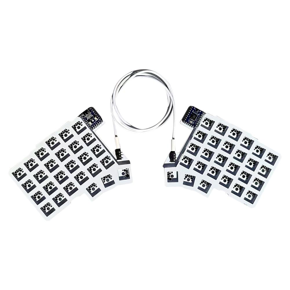 

Розділена клавіатура Дротова Ергономічна клавіатура Гаряча заміна Клавіатура для лівої та правої руки Підтримка QMK/VIAL Кастомізовані Аксесуари для ПК-геймерів