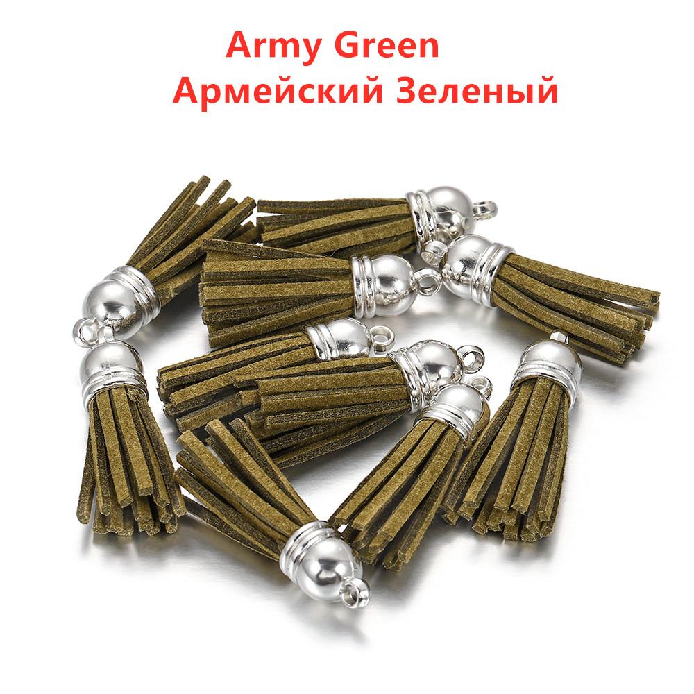 10/20Pcs 38mm Leather Tassel Fringe Keychain Strap Jewelry Fiber Fringe Suede Tassel Key Chains for DIY Jewelry Accessories