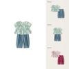 Girl Summer Floral Dress Set With Cotton Fabric For Children Aged 3 To 8 Years