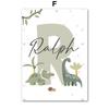 Earth Dinosaur T-Rex Brachiosaurus Nursery Wall Art Canvas Painting Nordic Dino Posters And Prints Pictures Baby Kids Room Decor