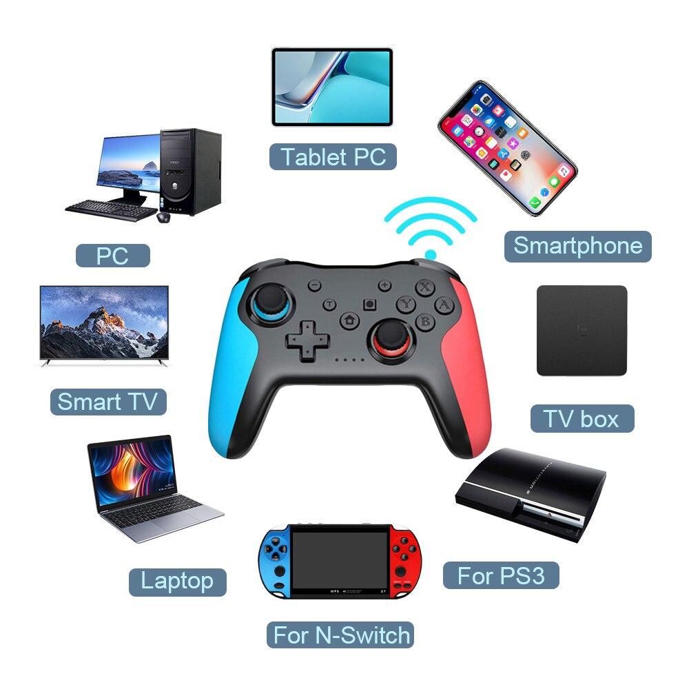 

Беспроводной контроллер GAMINJA MG25Z, Bluetooth-геймпад для Nintendo Switch, PS3, ПК, джойстик, геймпад с двойной вибрацией, без задержек