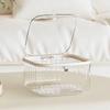 Mini Desktop Trash Can Transparent Countertop Waste Bin Household Bedroom Bedside Garbage Storage Bathroom Supplies