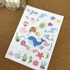 2Sheets Flowers and Ocean Designs Colorful Water Soluble Paper  Beginners