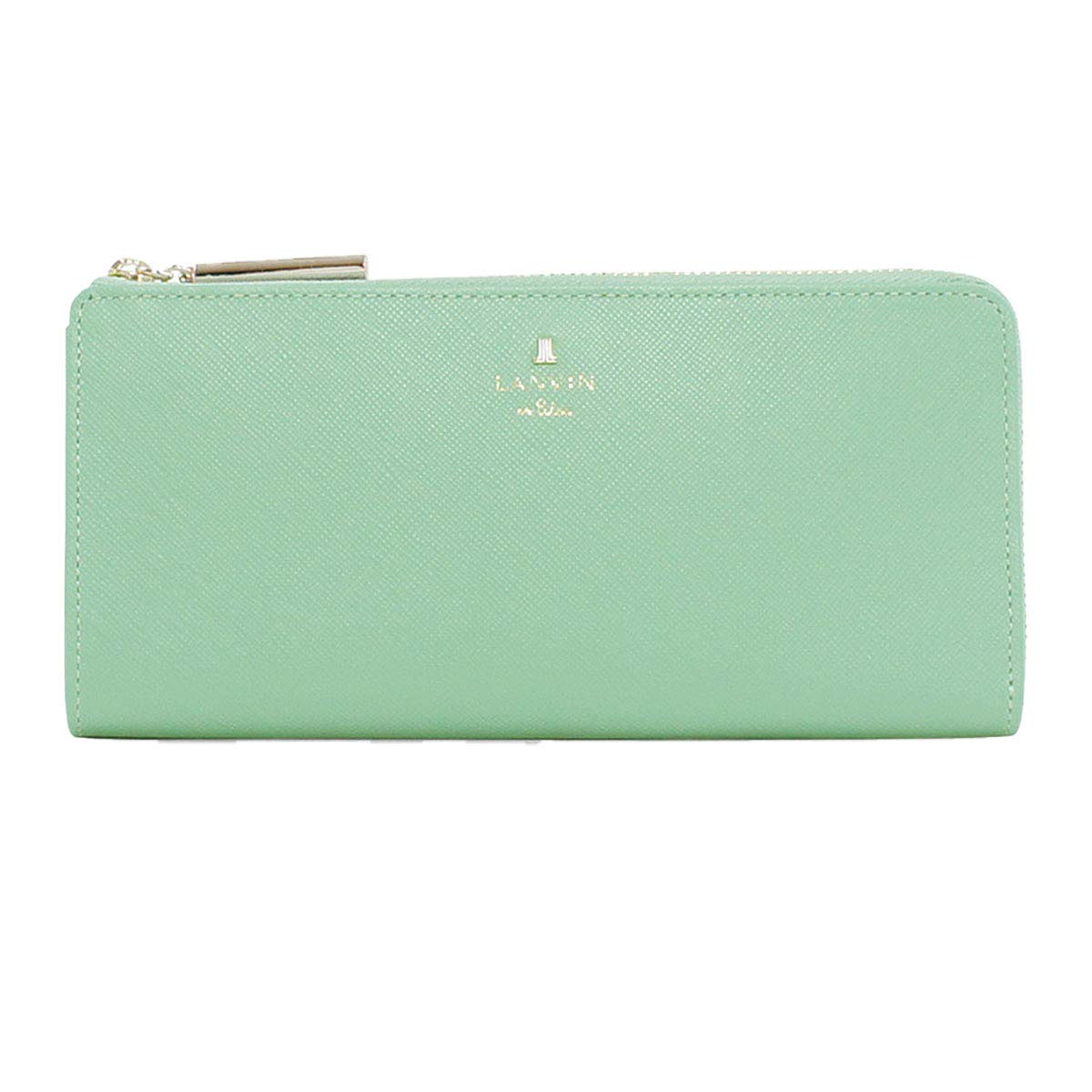 

LANVIN en Bleu Luxembourg Large Zipper Long Wallet Wallet with Bill Compartment and Card Large Mint [New Color] Slots, Capacity, Women s, 480112, м ятний