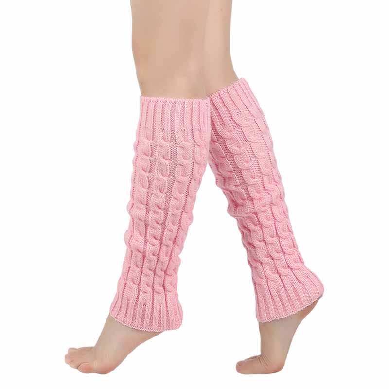 Thick Woolen Knit Leg Warmers for Autumn and Winter