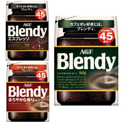 AGF Blendy Instant Coffee Tasting Set (90g X 3 Varieties) [Eco-Refill Pack] [Soluble Coffee] [Assorted Set] [Assorted]
