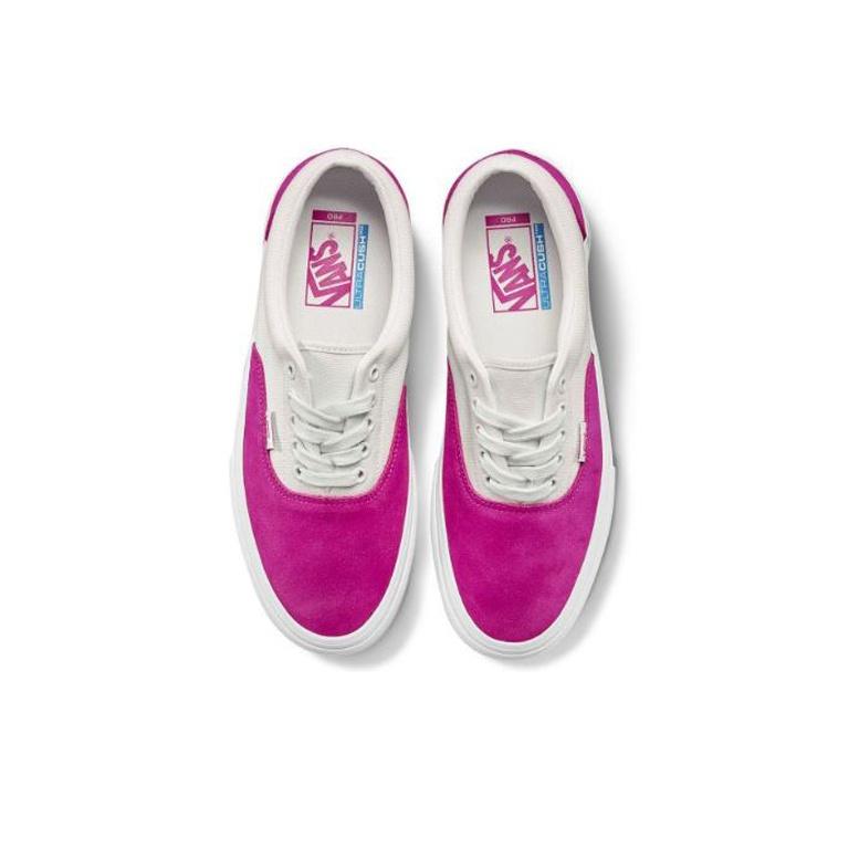 Vans Era Pro Žemi Skate Batai Unisex Sportbačiai Rožiniai Balti VN0A45JASXH