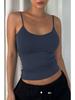 2025 Euro-American Women's Backless Solid Camisole Vest - Slim & Sexy Base Layer Outerwear