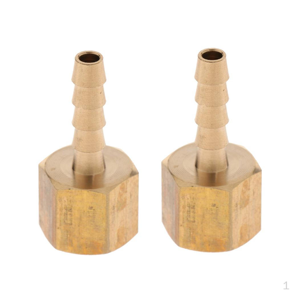 

2 шт. Латунный фитинг с внутренней резьбой 1/4 дюйма BSP - 6 мм 8 мм Шланговый соединитель Адаптер Ёлочка,