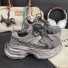Silver Daddy shoes women's new spring and summer mesh lightweight women's shoes heightening casual sneakers