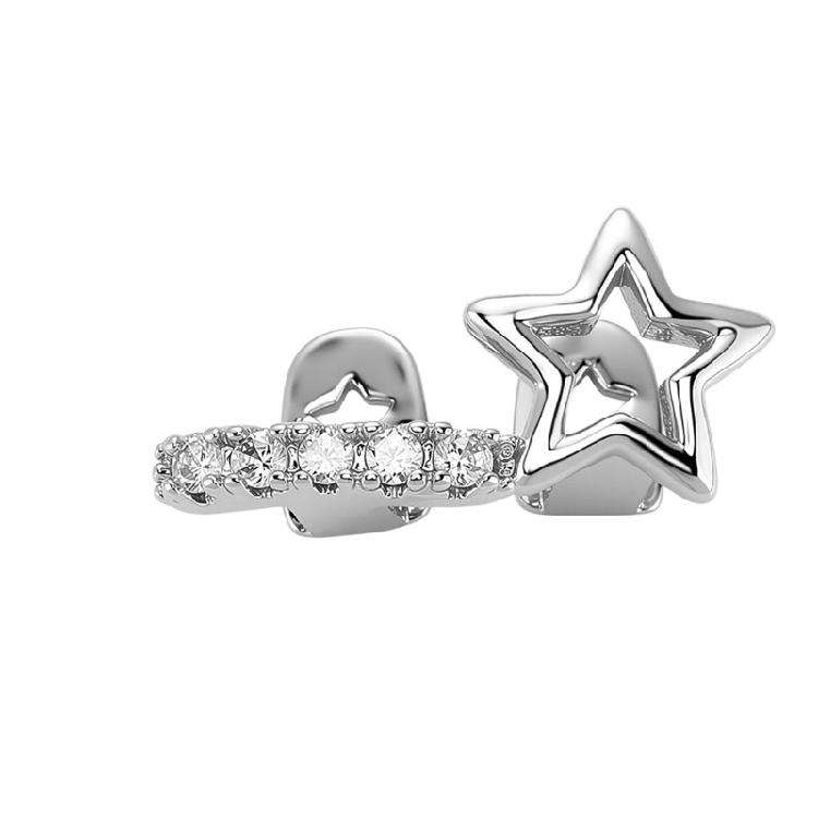 

Fashionable Hip Hop Dental Fangs Star Shape Copper Body Jewelry Cosplay Teeth Accessories Suitable for Celebrations Use