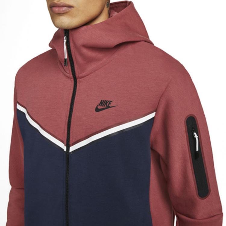 Nike Sportswear Tech Fleece Full-Zip Hoodie Zeder/Obsidian/Schwarz Herren Streetwear CU4489-661