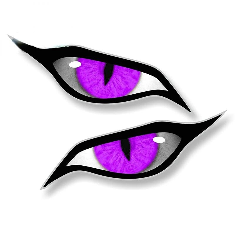 Car Stickers for Evil Yellow Eyes RV Motorcycle Occlusion Scratch Waterproof Windshield VAN Anime Decal STICKER Products