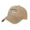 Casual Las Malvinas Argentina Flag Map Baseball Caps Unisex Women Distressed Cotton Sun Cap  Outdoor Workouts Adjustable Hats Cap