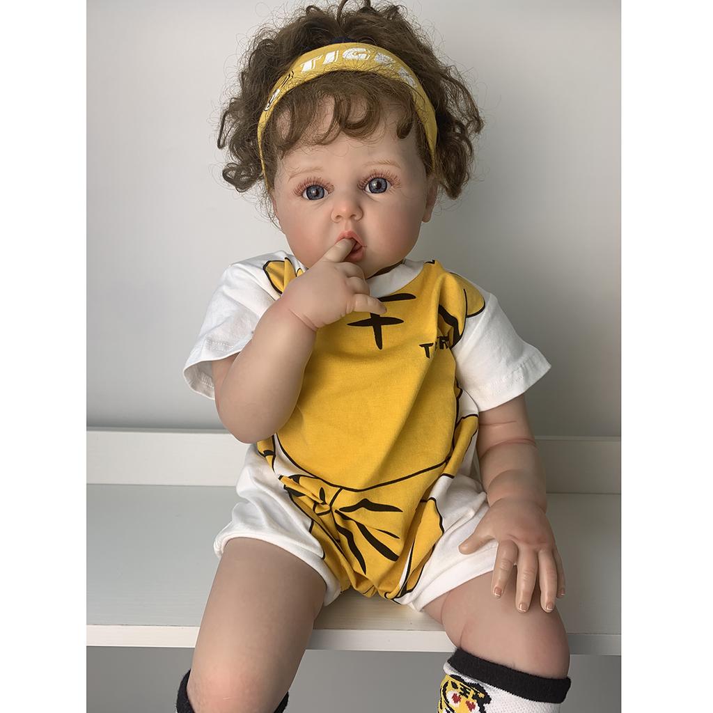 More Alive 60 CM Reborn Baby Doll 3D Farbe Haut mit Venen weiches Silikon Für Kinder Kleinkind Bebe Artist Collection