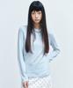 Nigaennikol Pixel Butterfly Graphic Top_Sky Blue