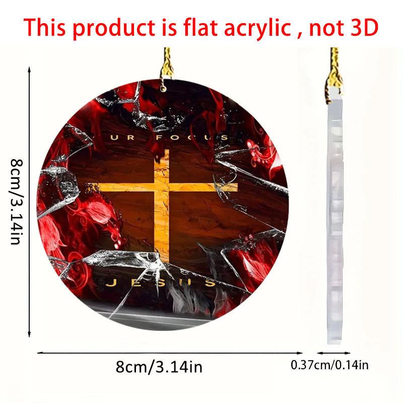 

Cute Cartoon Acrylic Easter Cross Car Ornament Stylish Backpack Keyring Decoration