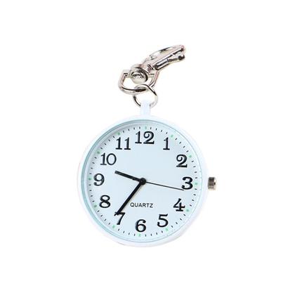 Mode Unisex Rundes Zifferblatt Quarz Analog Krankenschwester Medizinische Schlüsselanhänger Taschenuhr