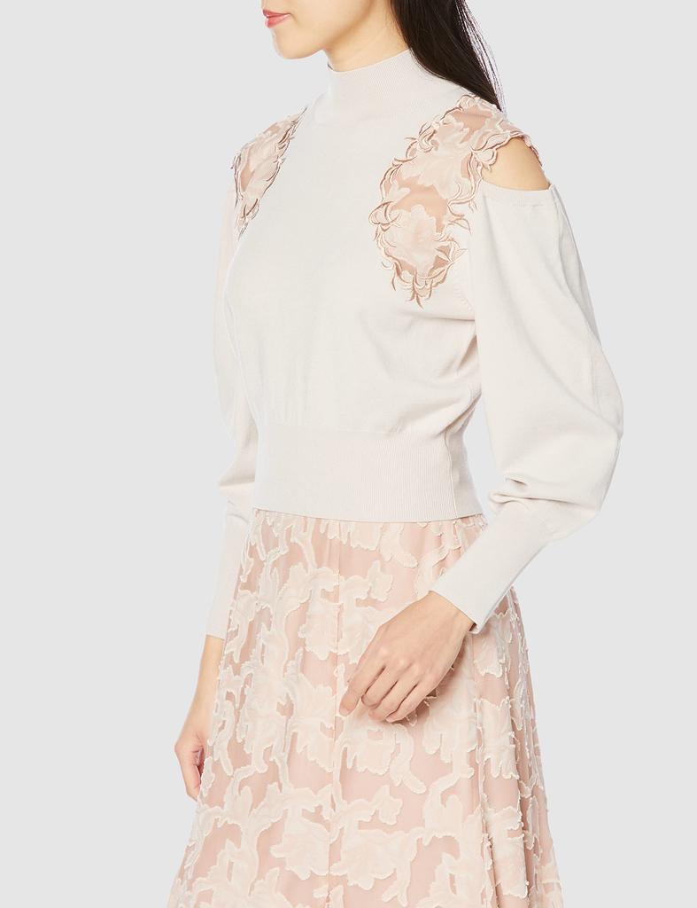 Snidel Sus Sheer Embroidery Pullover SWNT231157 PBEG F Women's