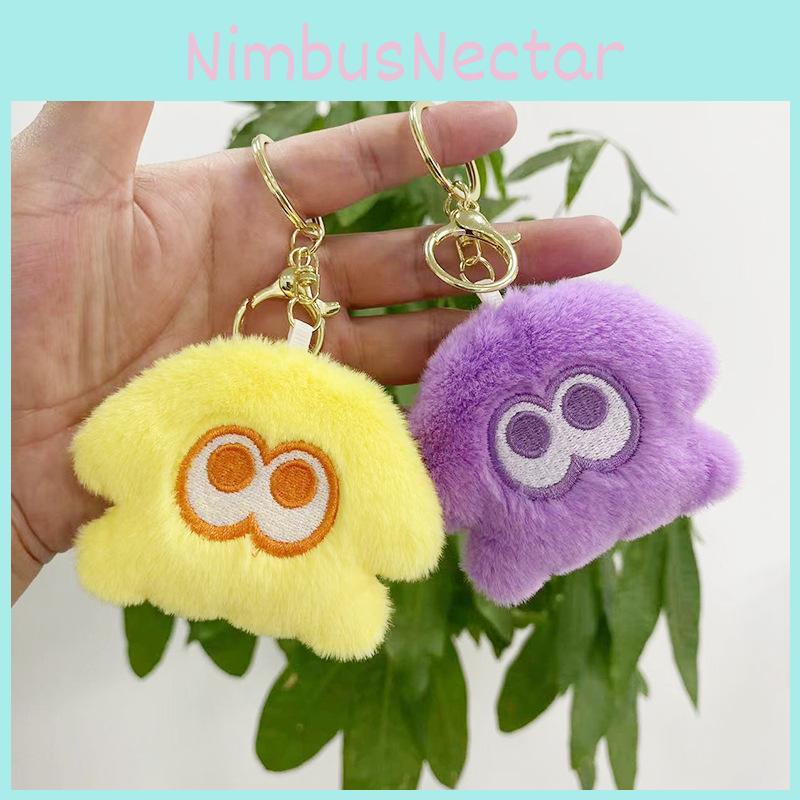Colorful Squid Plush Keychain With Pp Cotton Filling Charming Backpack Decoration