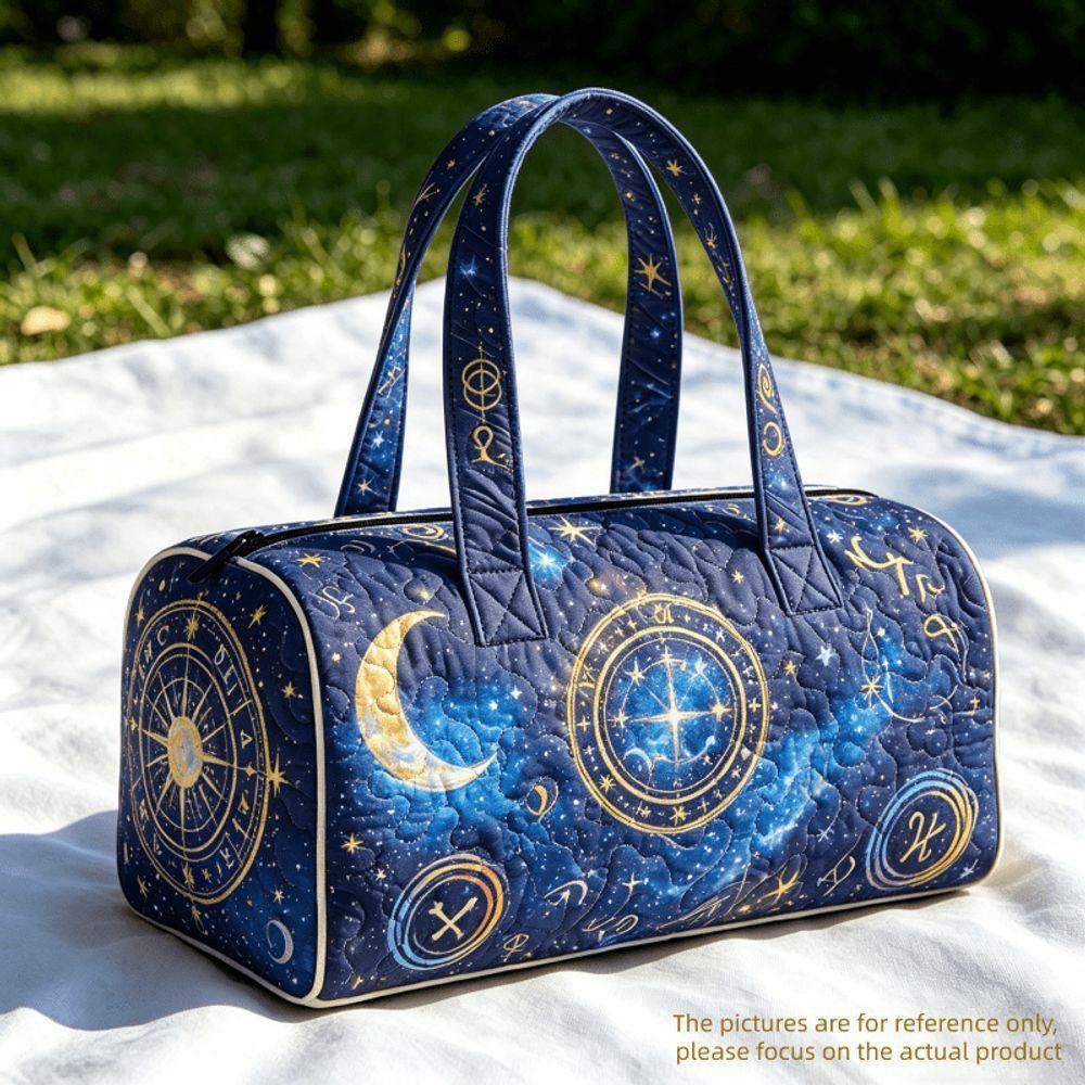 3D Independent Station Bus Series Women's Travel Yoga Handbag with Fashion Print