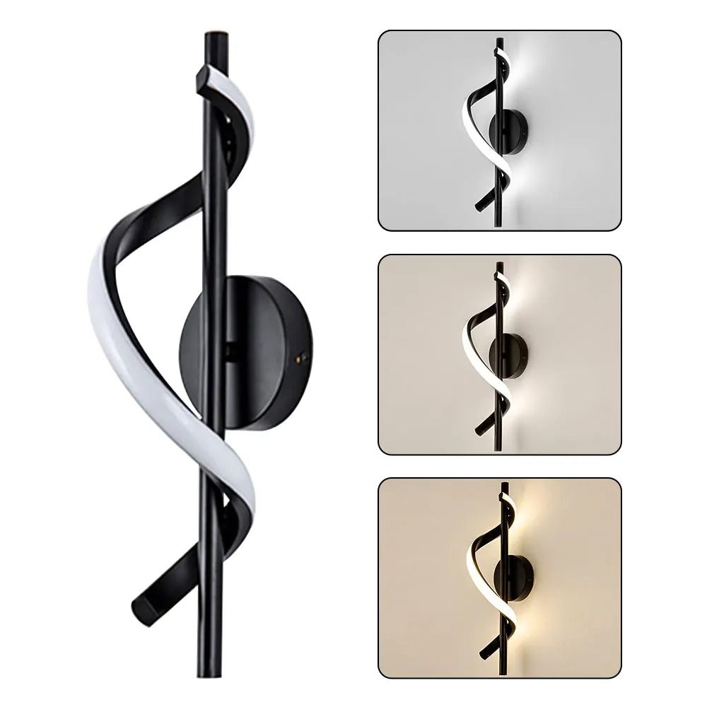 Luxurious Bedside Sconce Spiral Loft Lamps Lighting Decorative LED Wall Lamp  Living Room