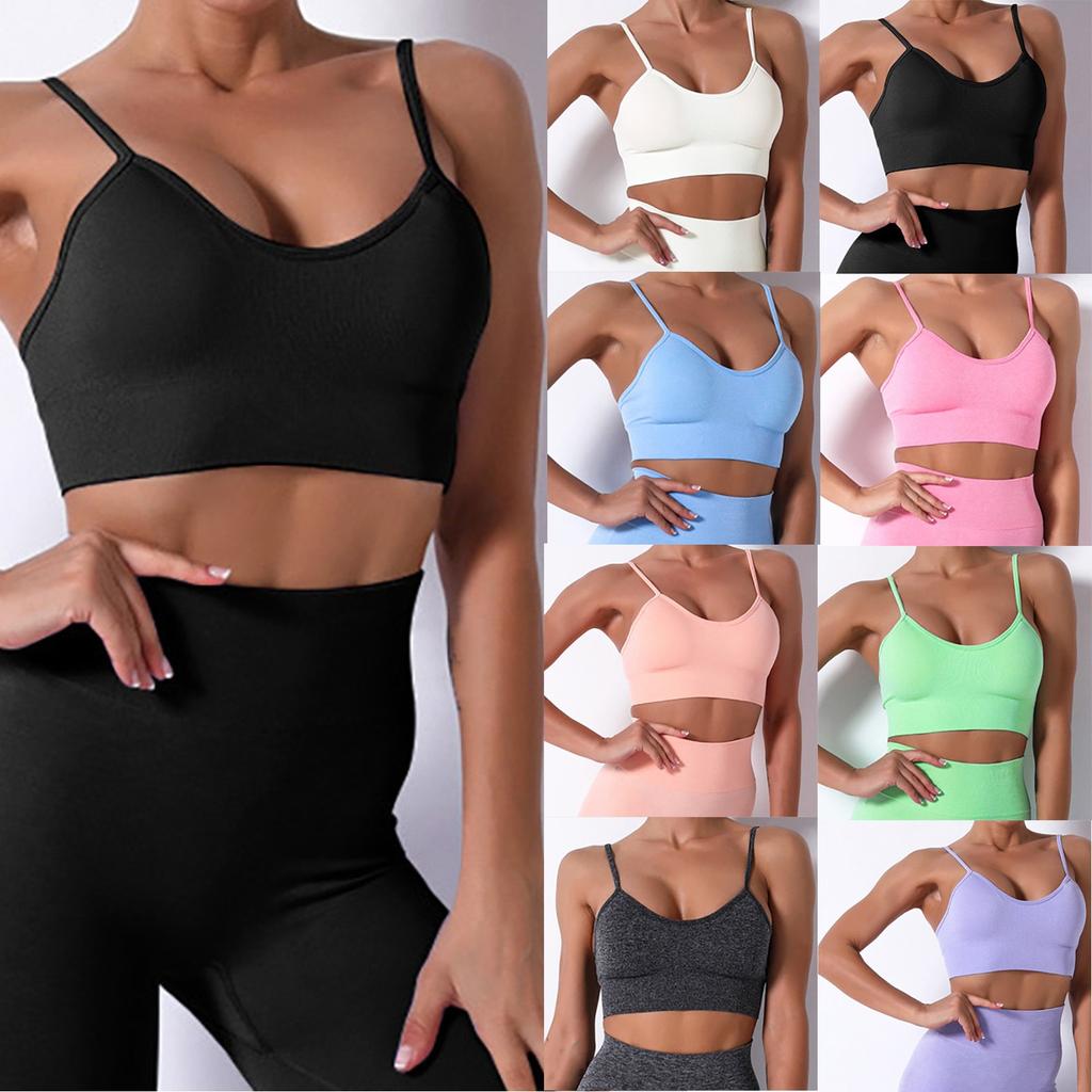 Women's Seamless Knitting  Breast Wrapping Sleep Yoga Motion Bras