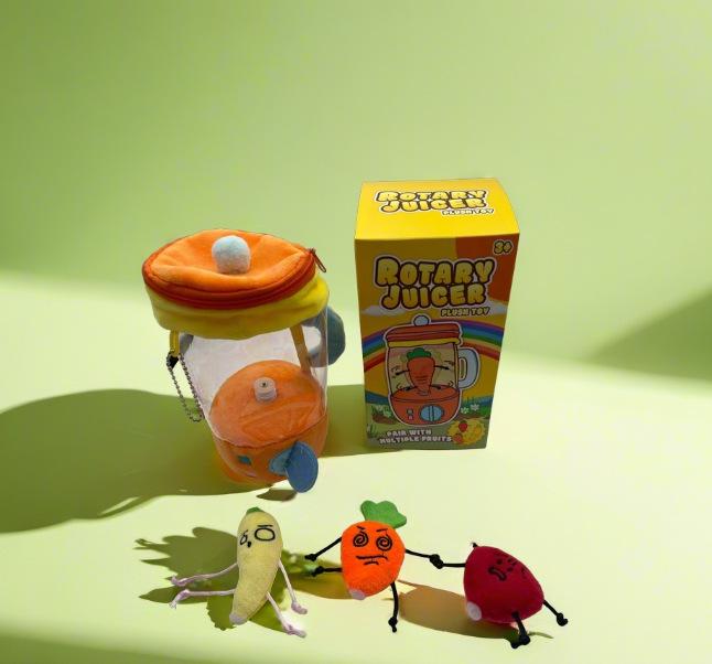 Tanaka Influencer Juicer Toy: Pull String Rotating Plush Doll