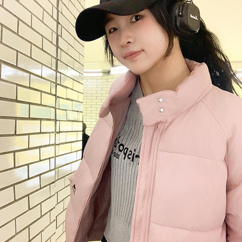 Winter warm stand turtleneck cotton-padded jacket solid color cotton-padded jacket fashion bread cotton-padded jacket long-sleeved jacket women