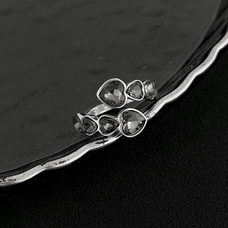 Geometric Square Crystal Stretch Bracelet Women Minimalist Chic Trendy INS Style Daily Wear Accessory