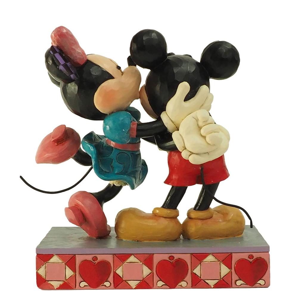 Enesco Statue/Figure "Disney Traditions" Mickey & Minnie Hugs & Kisses W15.2 X H16.3 X D7.7cm DTR6016327