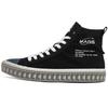 Logo Trendy Comfortable High-Top Canvas Shoes Unisex Sneakers Black K0CW5VS01D-990