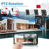 LS VISION 6K 12MP WiFi IP Camera Outdoor Three Lens Panoramic View PTZ IP Camera AI Tracking Security Protection CCTV Video Surveillance