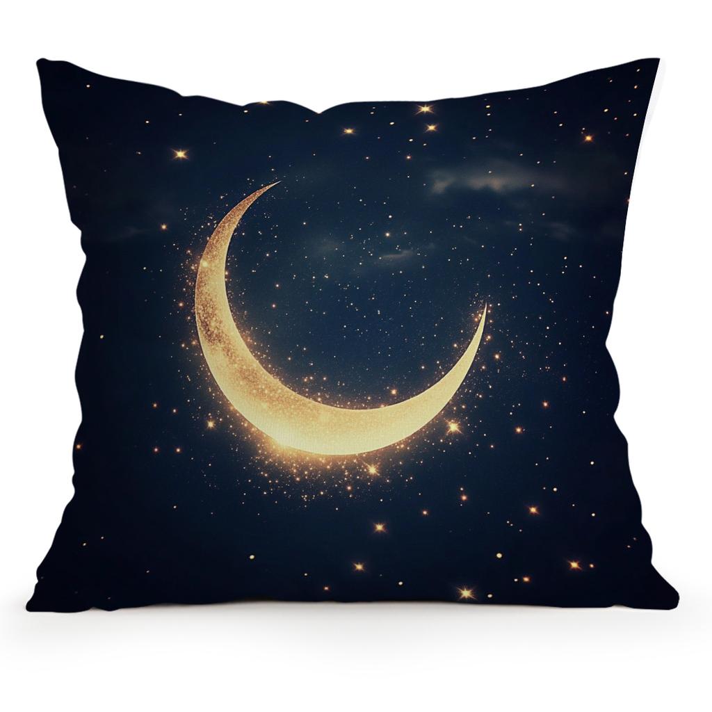 Ramadan New Moon Lantern Pillowcase Printed Polyester 40/45/50Cm Throw Pillowcover Decorative Sofa Cushion Pillowslip Home Decor