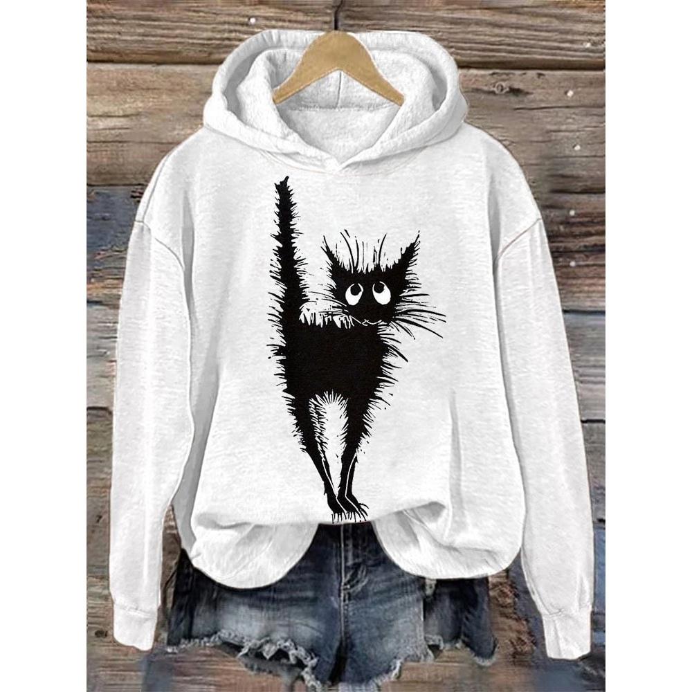 2024 New Women's Hoodie Colour Animal 3d Harajuku Printing Round Neck Tops Sweatshirt Spring/Autumn Fashions Clothing Casual