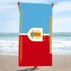 Uruguay Celeste Football Print Beach Towel, Large Soft Quick Dry Towel for Beach Camping Swimming
