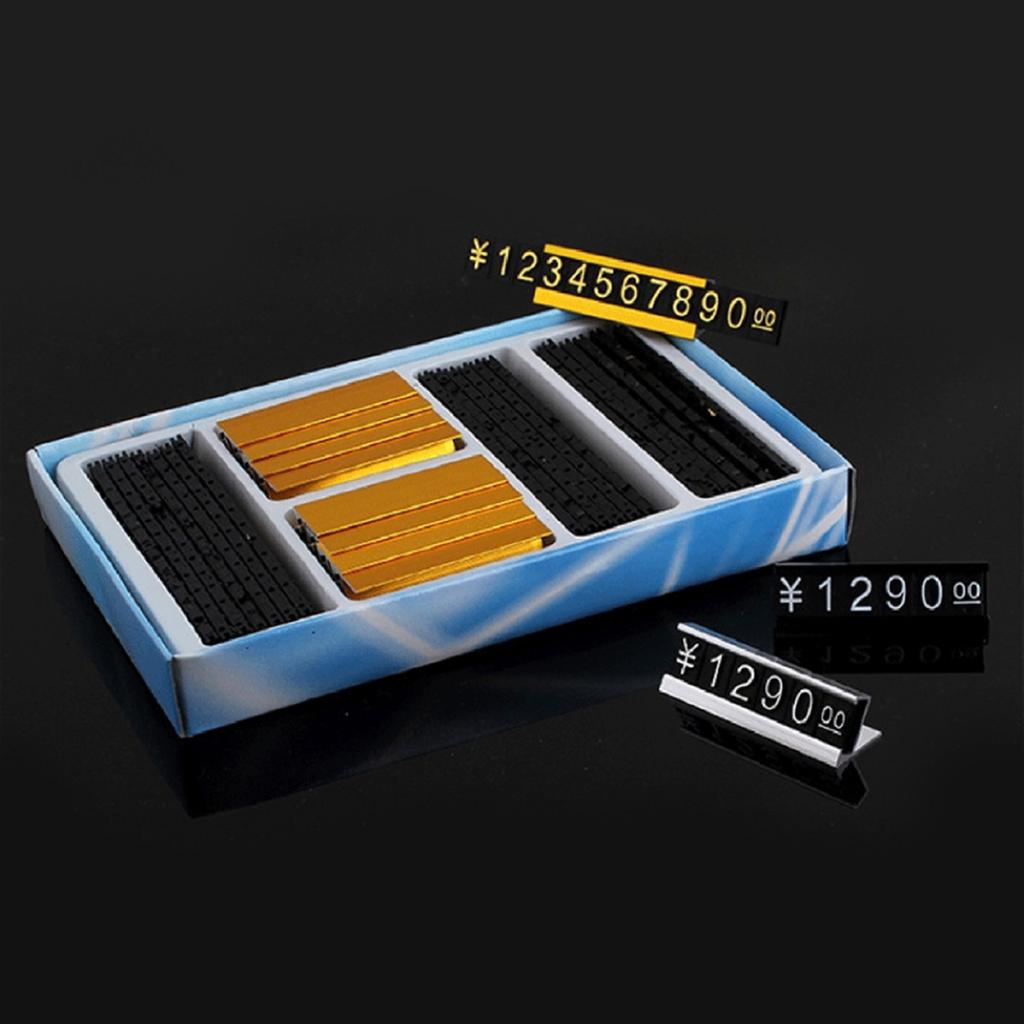 16Set Price Tags Adjustable Counter Stand Label Metal Sale Price Display Stand for Jewelry Store Supermarket Bakery