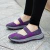 Summer Mary Janes Women Sandals Beach Lazy Shoes Purple Pink Grey Casual Weave Soft Slip on Walking Color Sandals Large Size