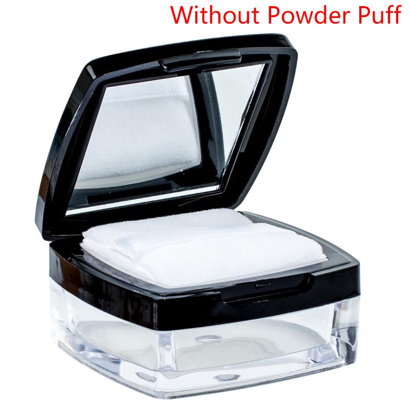 6G Plastic Loose Jar With Sifter Empty Cosmetic Container Black Matte Cap Makeup Compact Portable Loose Box