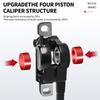BUCKLOS 2 Piston Power Off Electric Bicycle Brakes for E-Bike Folding Bike Scooter with Rotor Hydraulic Disc Brake Bike Brakes